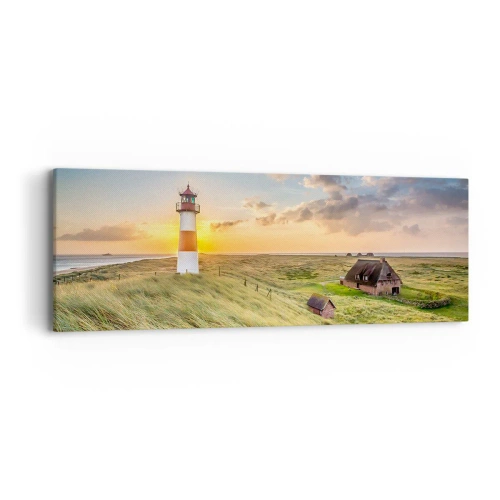 Quadro em tela - Entre as ondas - 90x30 cm