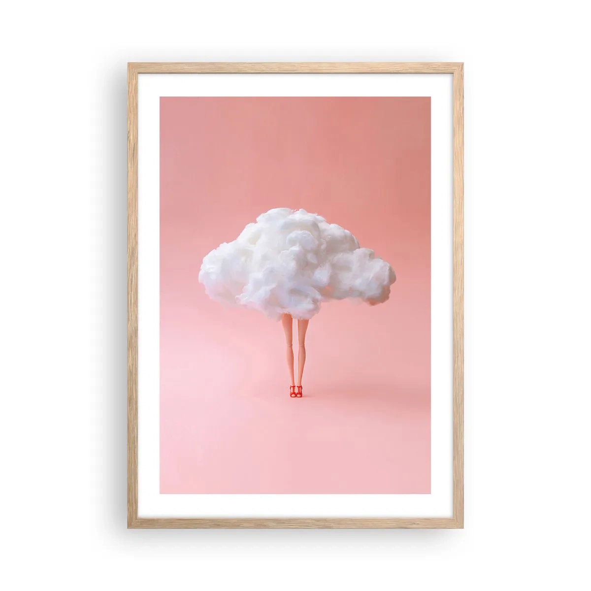 Pôster com moldura de carvalho claro - Doce promessa - 50x70 cm