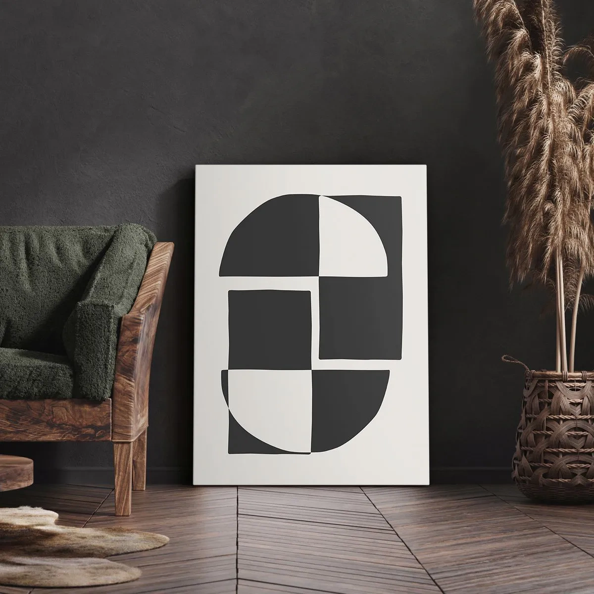 Quadro em tela - Antítese – síntese - 70x100 cm