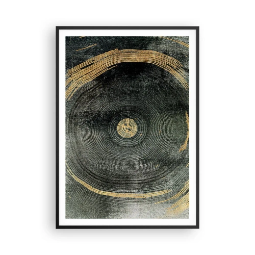 Pôster com moldura preta - Mudança e persistência - 70x100 cm