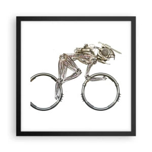 Pôster com moldura preta - Uma ótima máquina - 40x40 cm