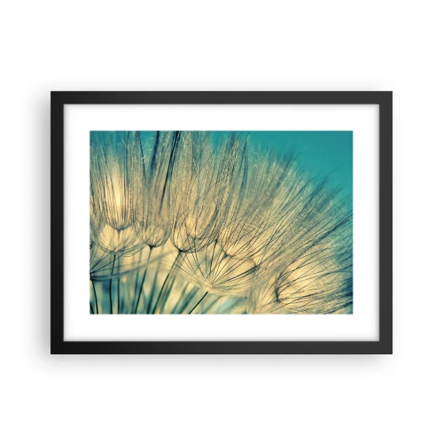 Pôster com moldura preta - À espera do vento - 40x30 cm