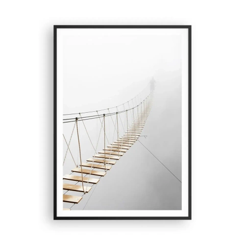 Pôster com moldura preta - Para onde levará? - 70x100 cm