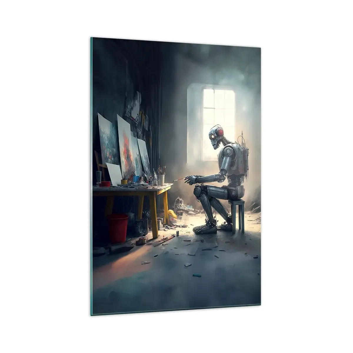 Quadro em vidro - O ato de criação - 70x100 cm