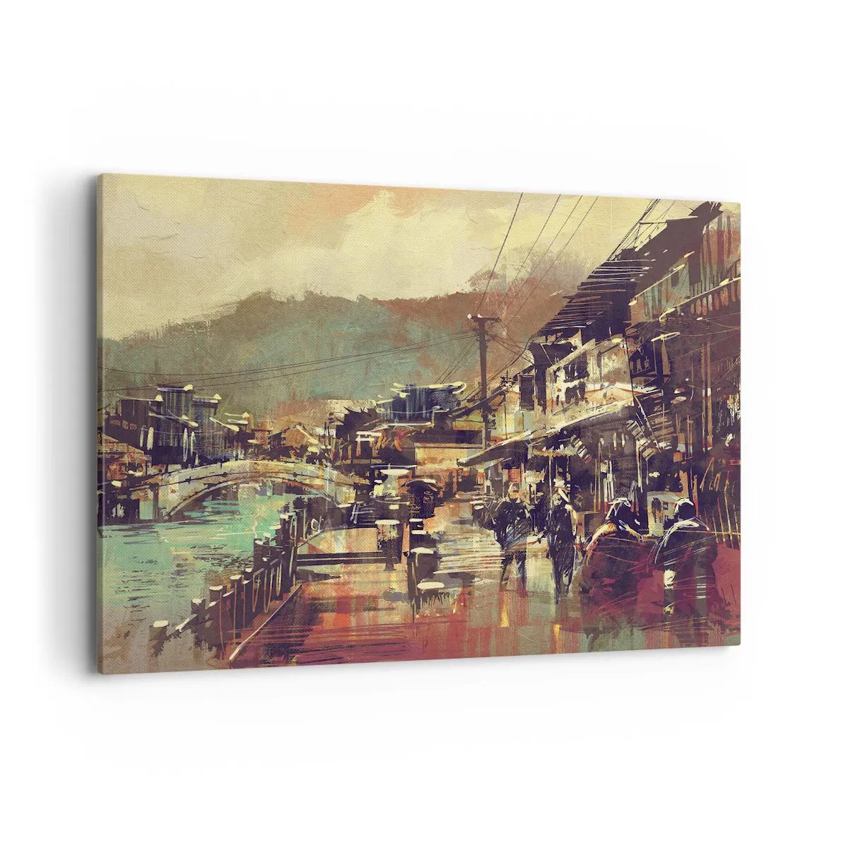 Quadro em tela - A vida como uma riqueza cinzenta - 100x70 cm