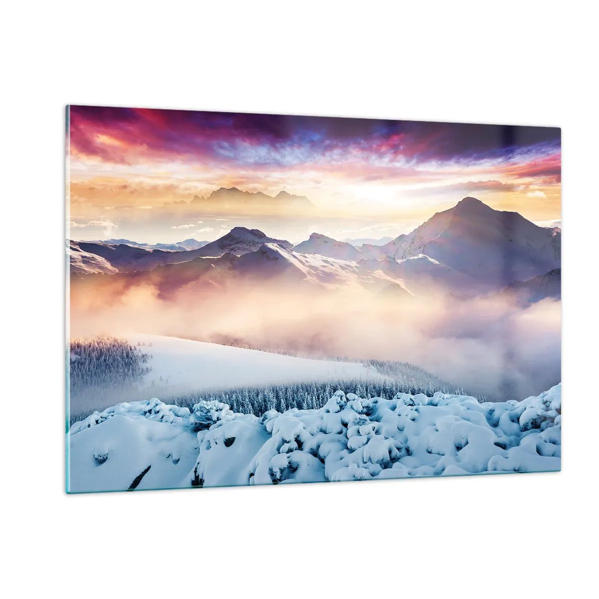 Quadro em vidro - O poder e a pureza da natureza - 120x80 cm