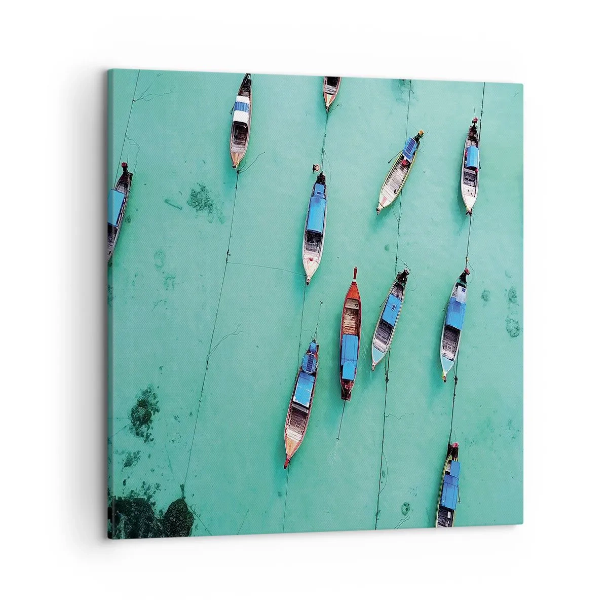 Quadro em tela - Na alegre expectativa - 50x50 cm