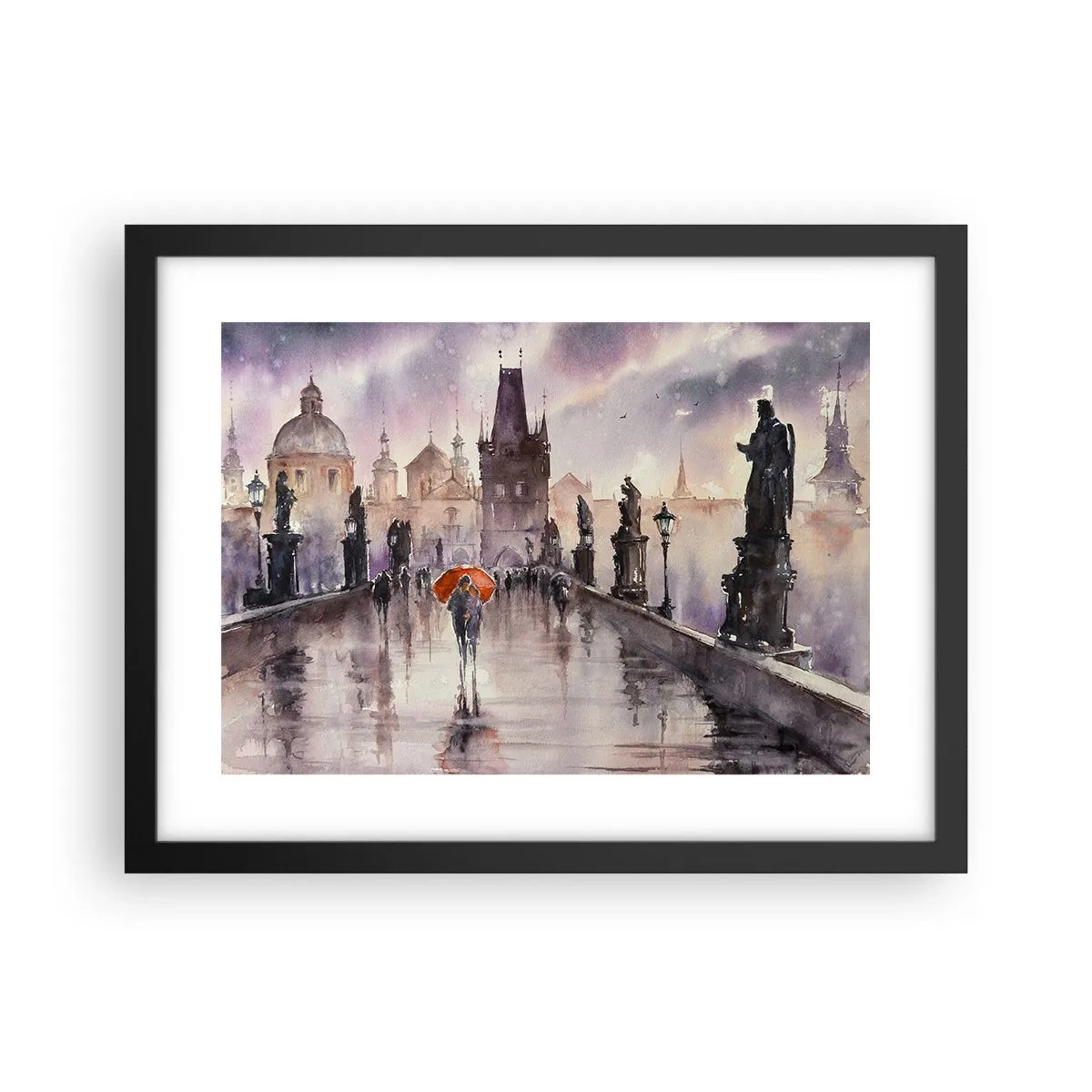 Pôster com moldura preta - Pessoas não mudam - 40x30 cm