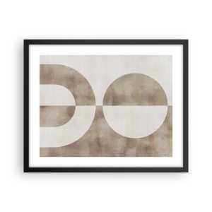 Pôster com moldura preta - Semelhanças e diferenças - 50x40 cm