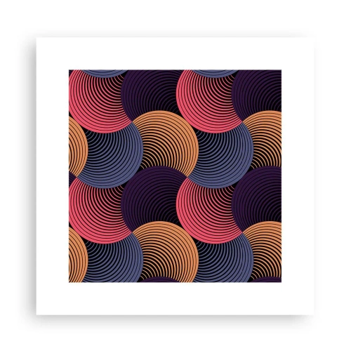 Pôster - Num ritmo circular - 30x30 cm