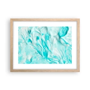 Pôster com moldura de carvalho claro - Juntos para sempre - 40x30 cm