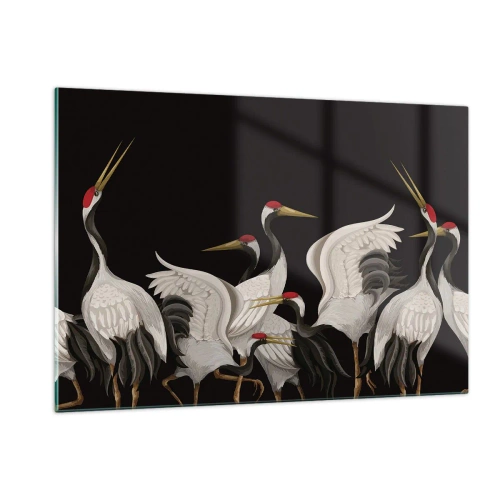 Quadro em vidro - Assuntos de aves - 120x80 cm