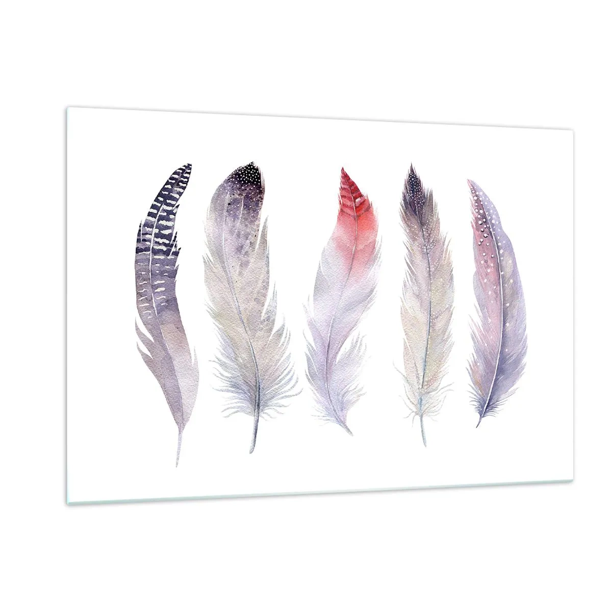 Quadro em vidro - Delicadas como uma névoa multicolorida - 120x80 cm