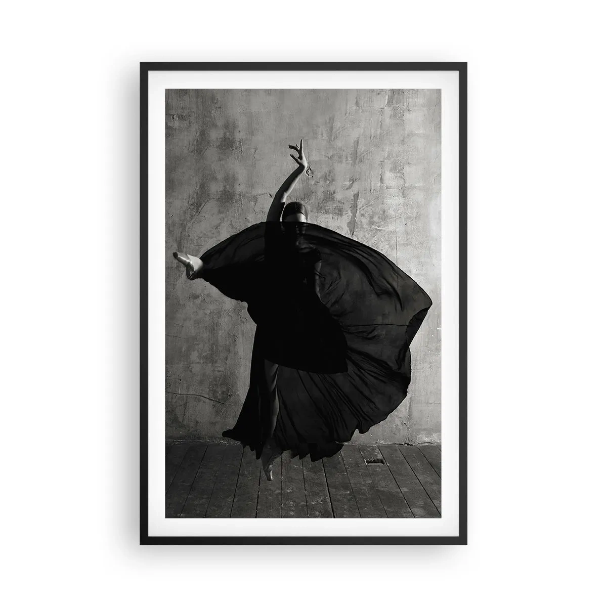 Pôster com moldura preta - Cheio de paixão - 61x91 cm