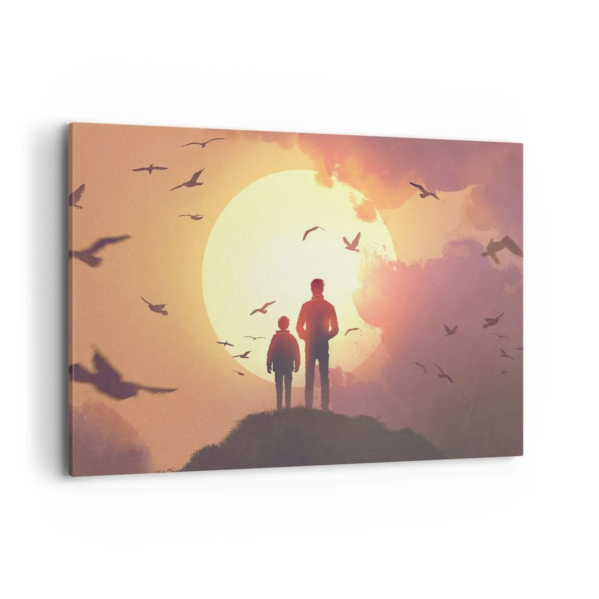 Quadro em tela - Cara a cara com o sol - 120x80 cm