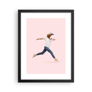 Pôster com moldura preta - Uma pitada de absurdo - 30x40 cm