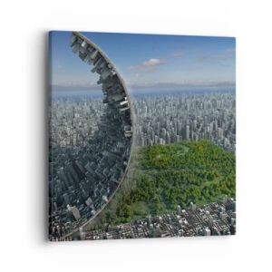 Quadro em tela - A natureza é eterna - 40x40 cm