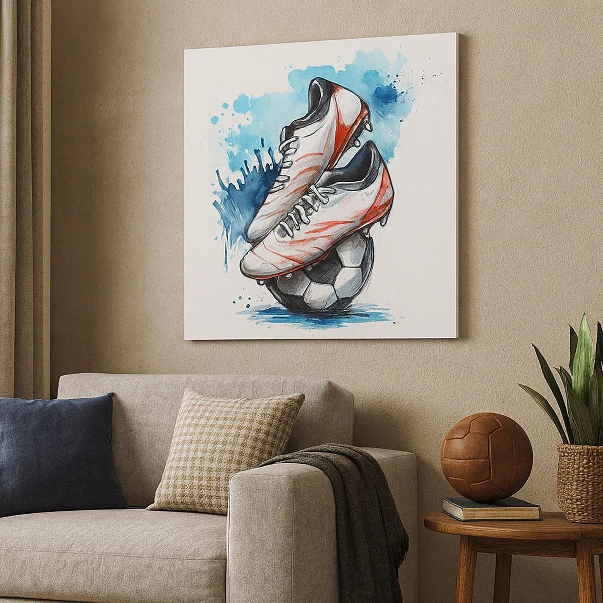 Quadro em tela - O Espírito da Suíça - 30x30 cm