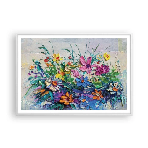 Pôster em moldura branca - Não é de todo natureza morta - 100x70 cm