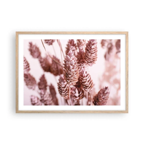 Pôster com moldura de carvalho claro - Aparentemente discreto - 70x50 cm