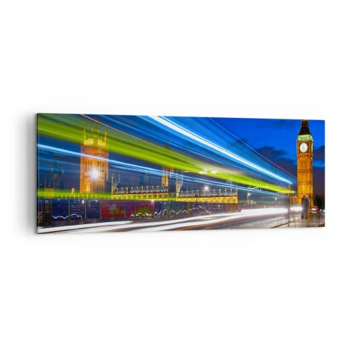 Quadro em tela - Sob o olhar atento do Big Ben - 140x50 cm