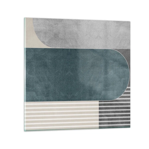 Quadro em vidro - Composição ao nível - 70x70 cm