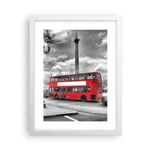 Pôster em moldura branca - A verdadeira corrente sanguínea da cidade - 30x40 cm