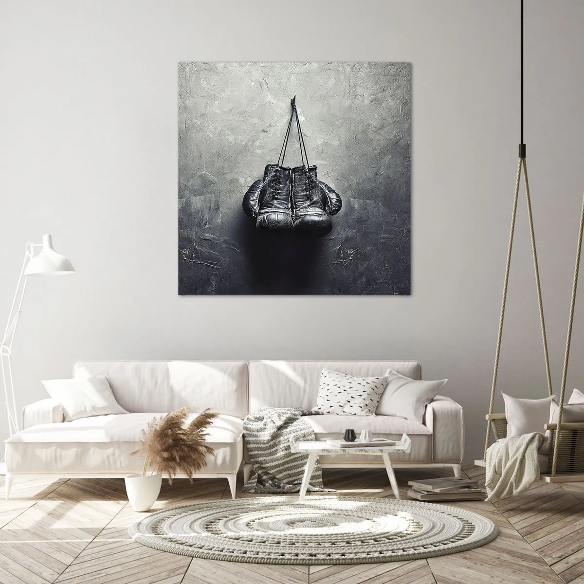 Quadro em tela - Tempo de luta e tempo de paz - 40x40 cm