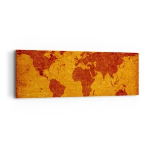 Quadro em tela - Convite para viajar - 90x30 cm