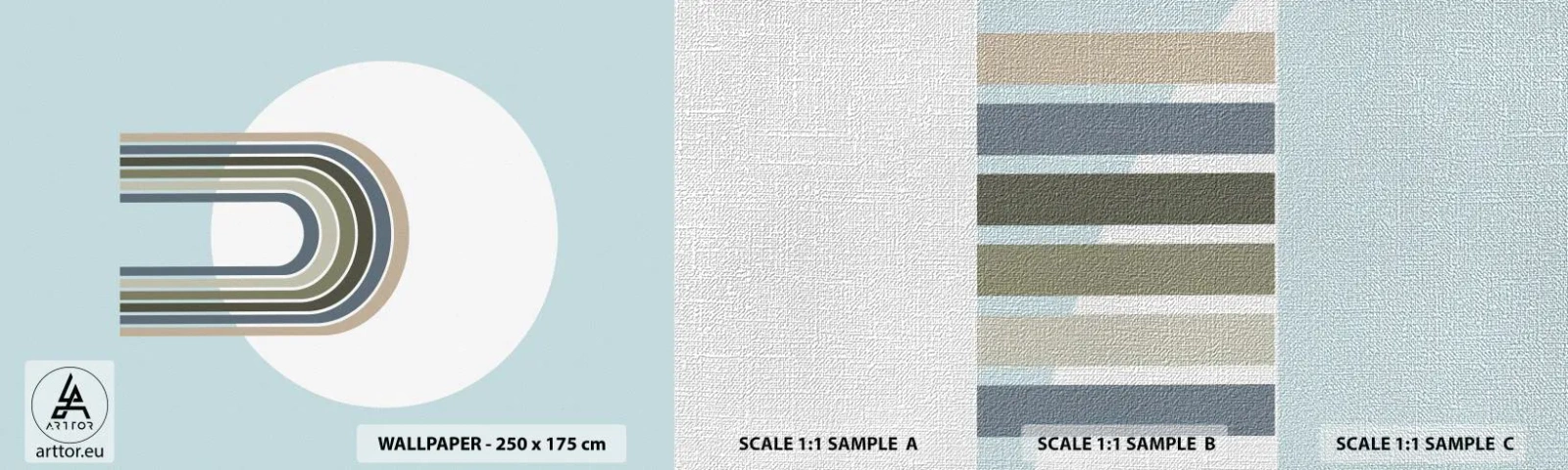 Amostra de papel de parede Premium Canvas - Atração irresistível - Abstração, Gráficos, Pedaço - 100x30 cm