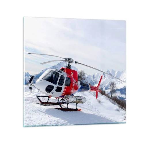 Quadro em vidro - Sempre pronto - 50x50 cm