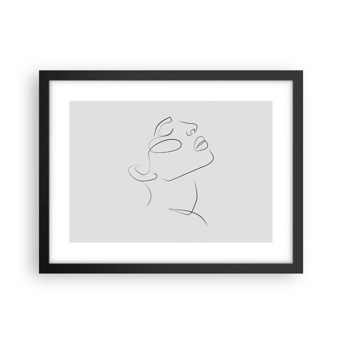 Pôster com moldura preta - Os meandros dos sonhos - 40x30 cm