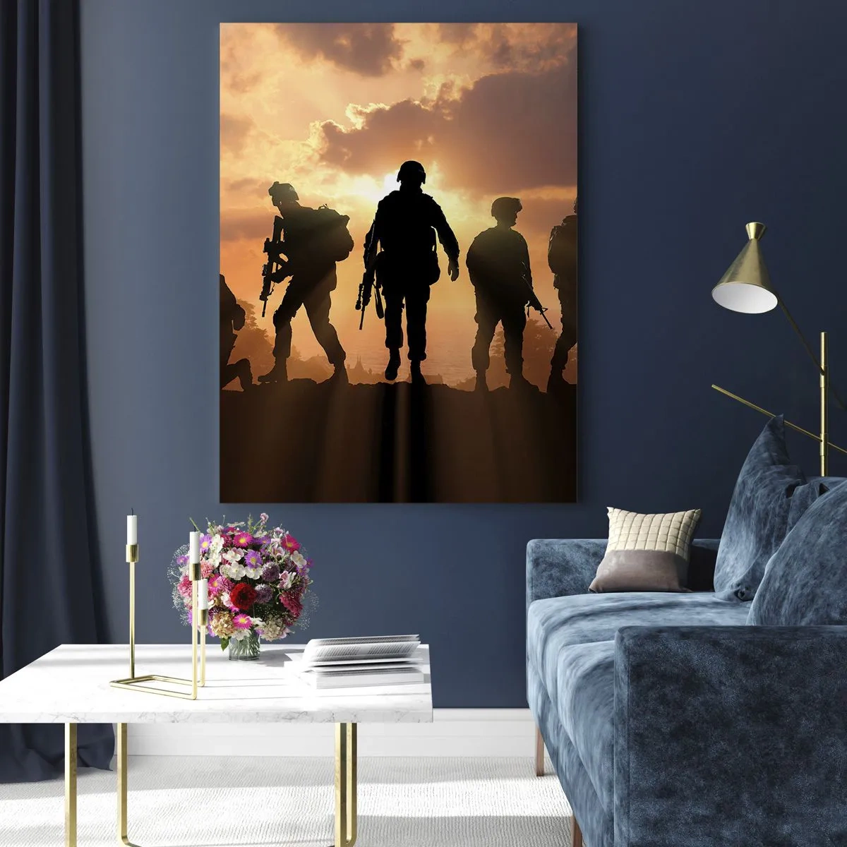 Quadro em vidro - Brothers in arms - 80x120 cm