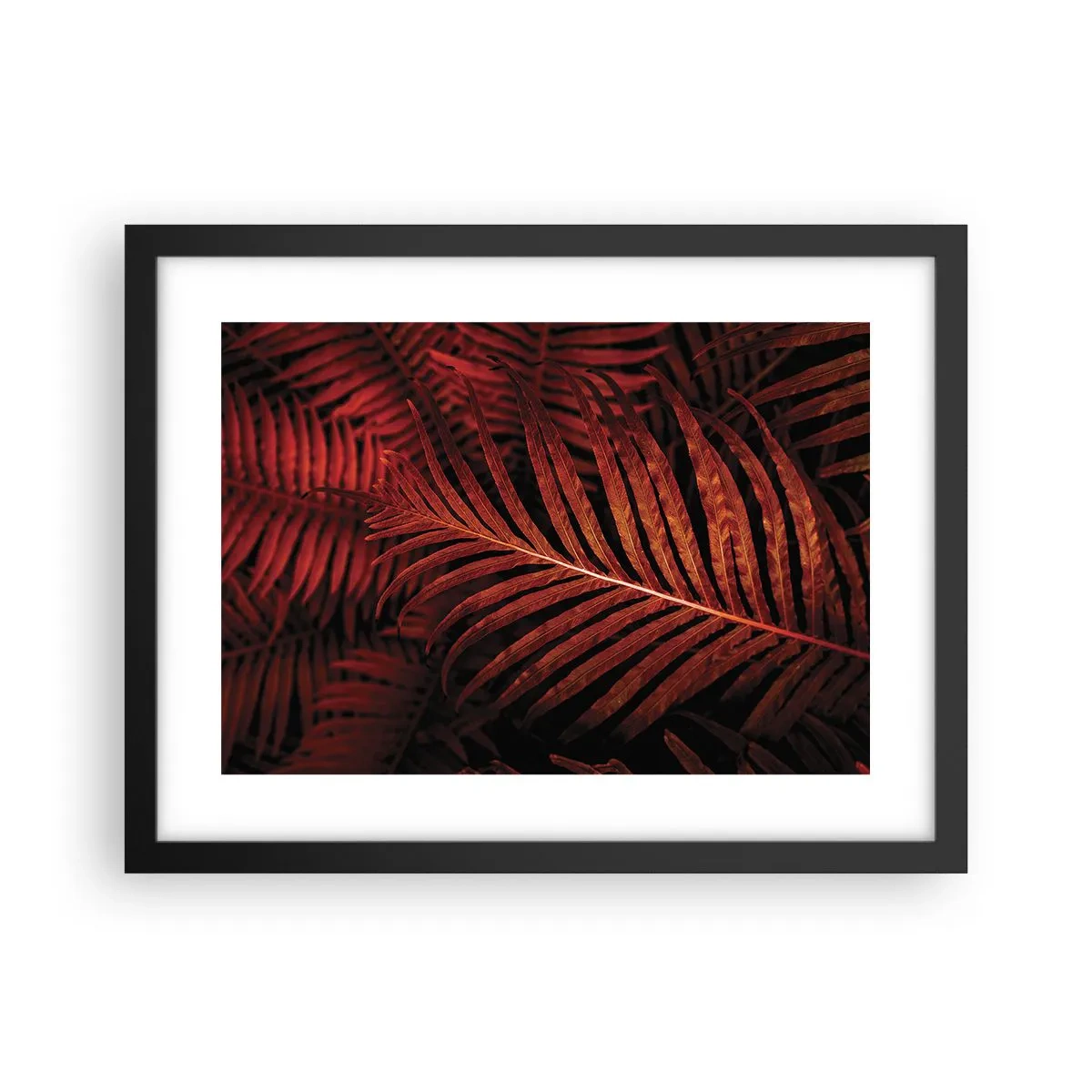 Pôster com moldura preta - O calor da vida - 40x30 cm