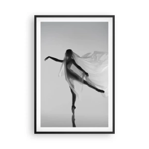 Pôster com moldura preta - Leveza e graça - 61x91 cm