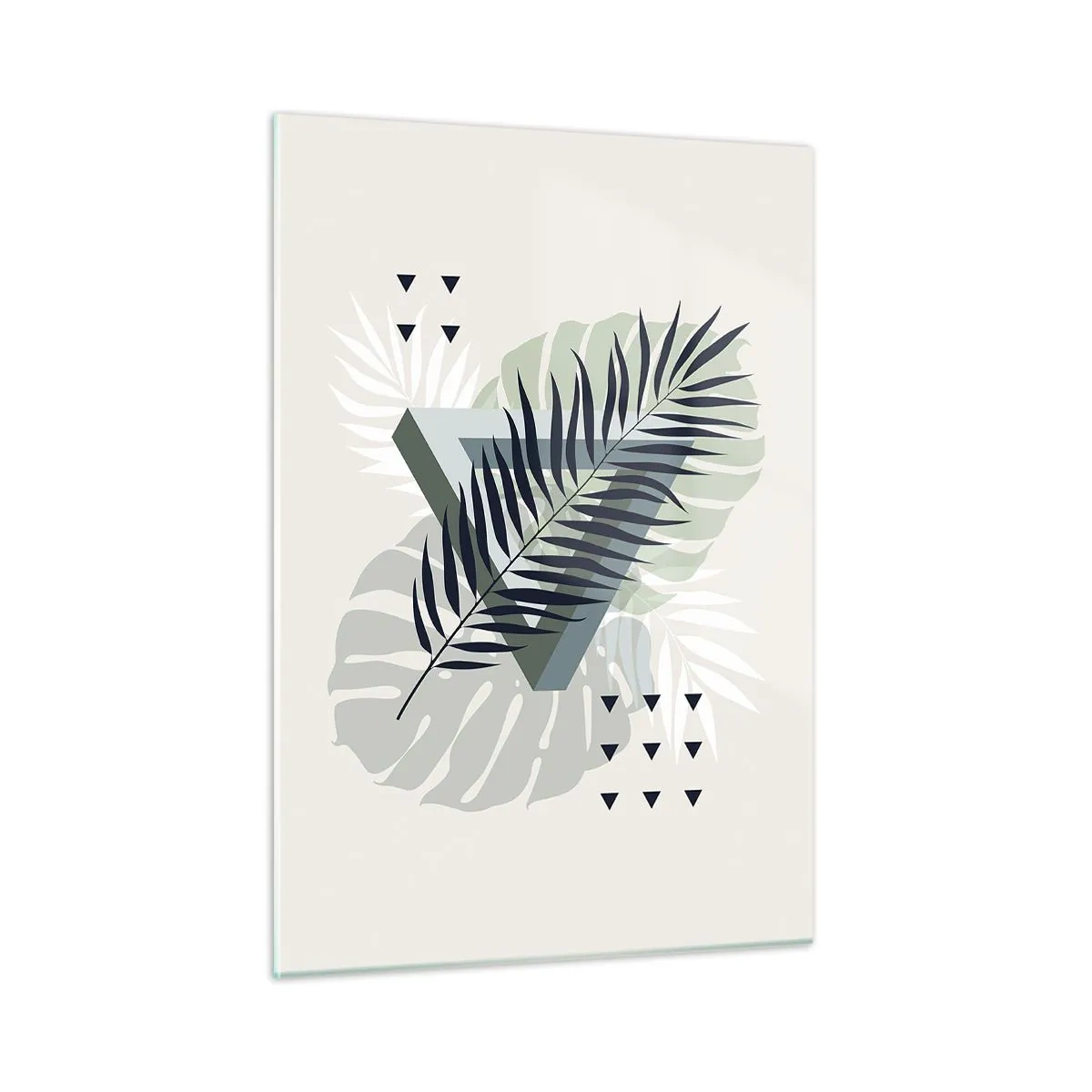 Quadro em vidro - Natureza e geometria – duas ordens? - 50x70 cm