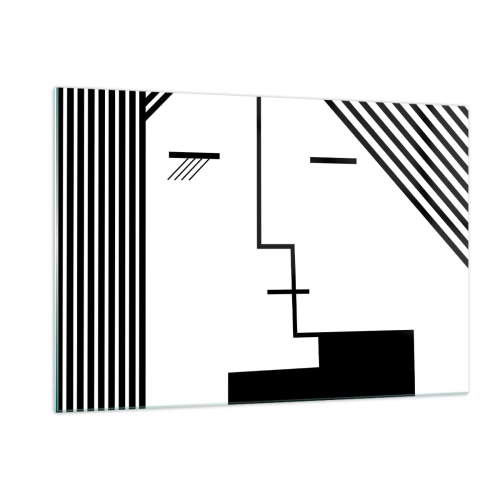 Quadro em vidro - Apenas um beijo - 120x80 cm