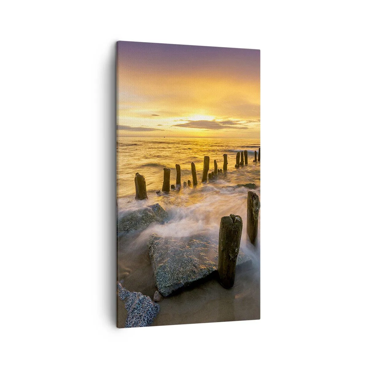 Quadro em tela - A beleza crua do Mar Báltico - 45x80 cm