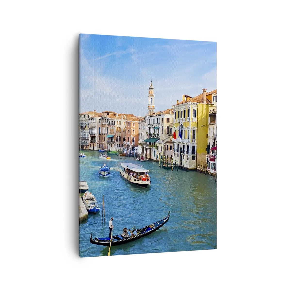 Quadro em tela - Tráfego único no mundo - 70x100 cm