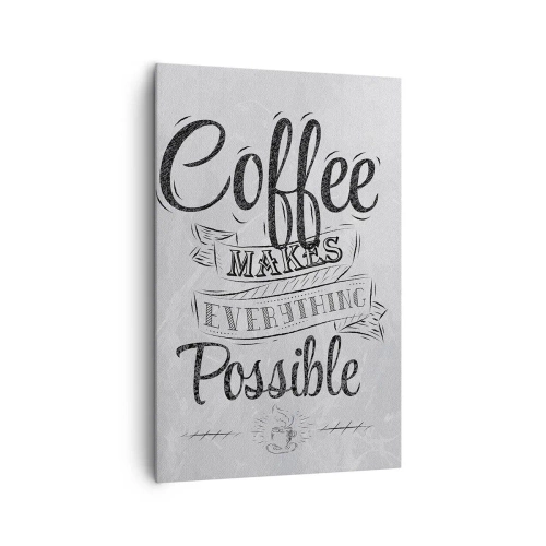 Quadro em tela - Como podes não amar café - 80x120 cm