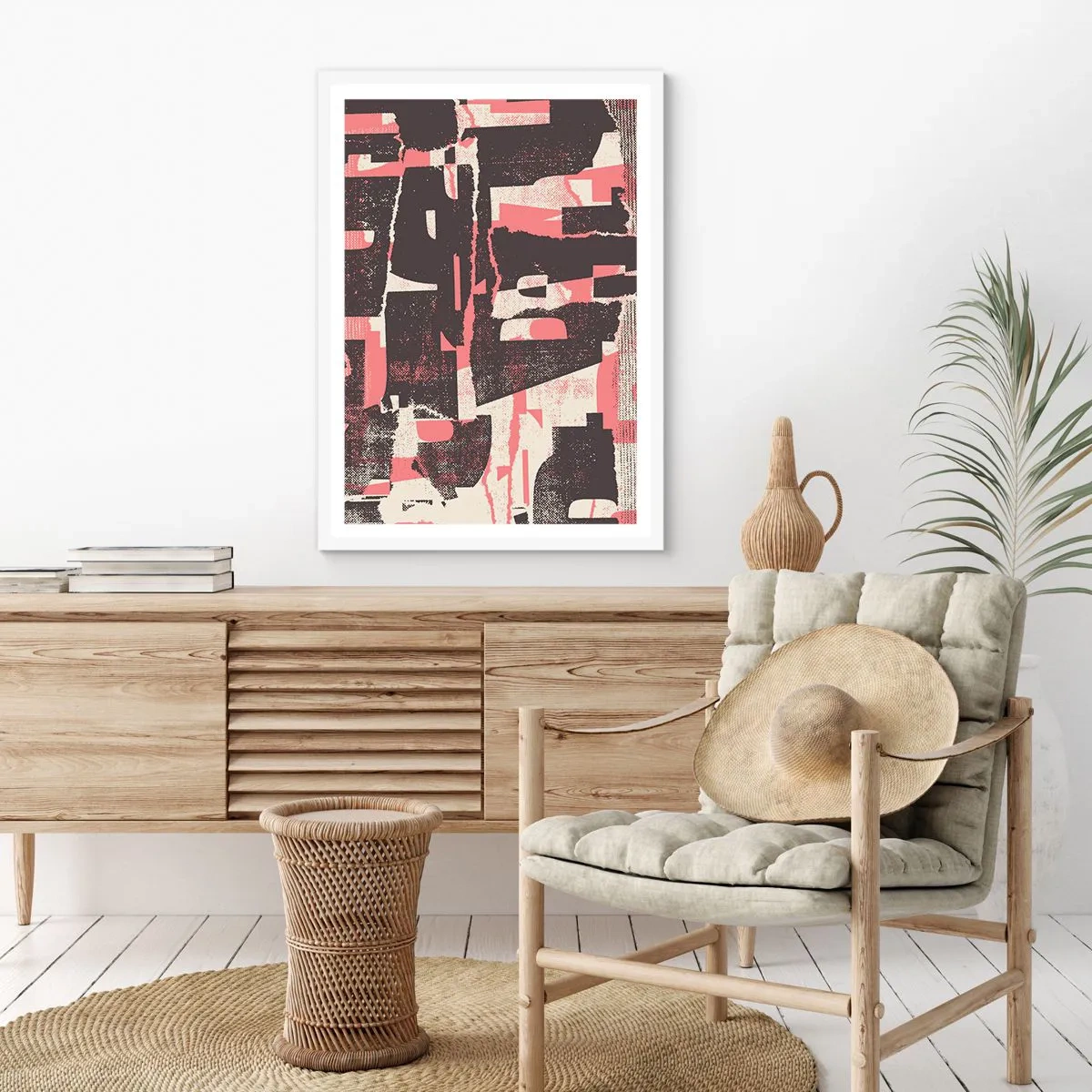 Pôster em moldura branca - Todo esse barulho - 61x91 cm