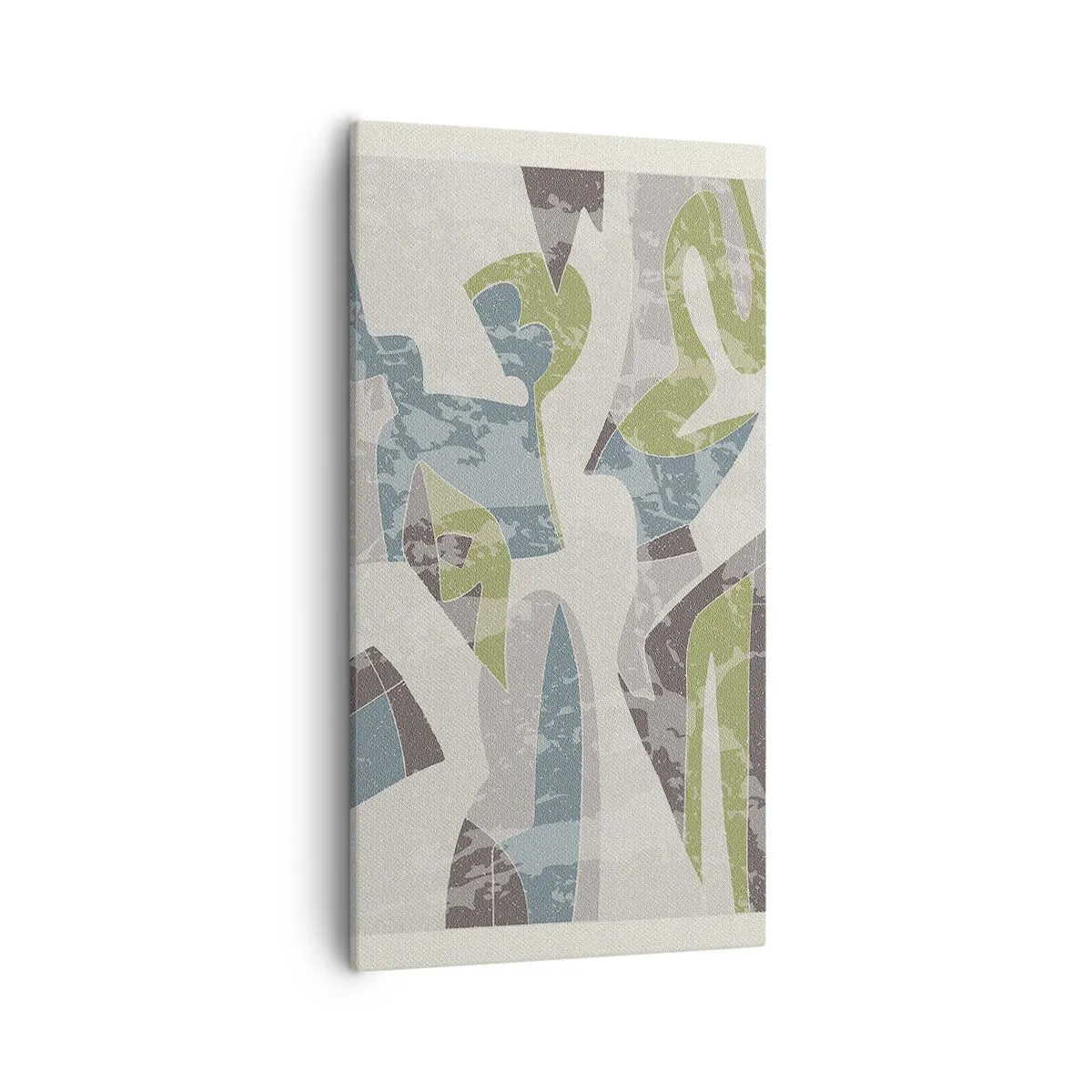 Quadro em tela - Composição atrás do vidro - 55x100 cm