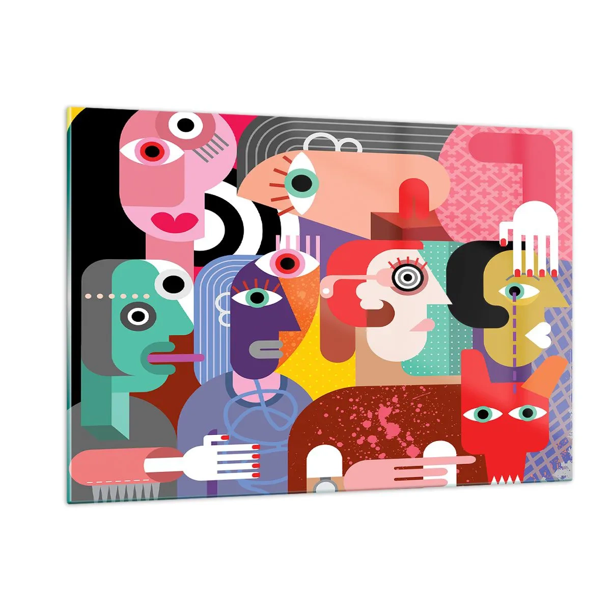 Quadro em vidro - Viemos da parte do Sr. Picasso - 120x80 cm