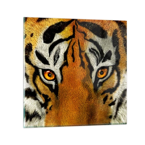 Quadro em vidro - Perigoso e bonito - 70x70 cm
