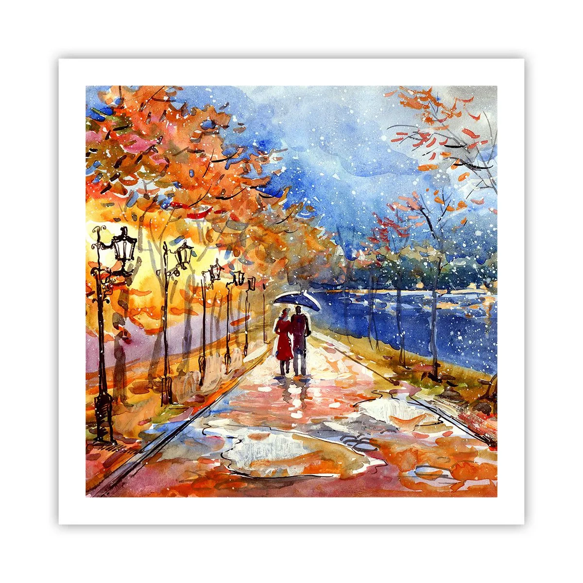 Pôster - Juntos até ao limite do tempo - 60x60 cm