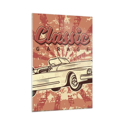 Quadro em vidro - E na rádio Elvis - 80x120 cm