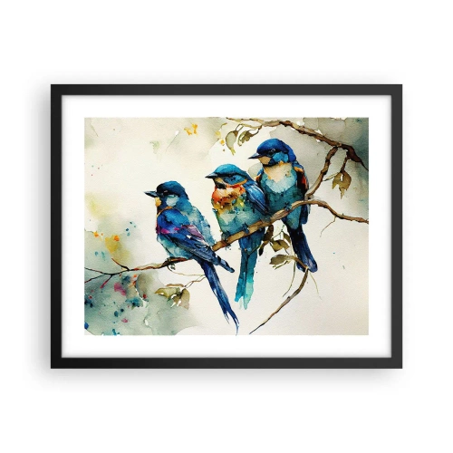 Pôster com moldura preta - Ele ficou ofendido? - 50x40 cm