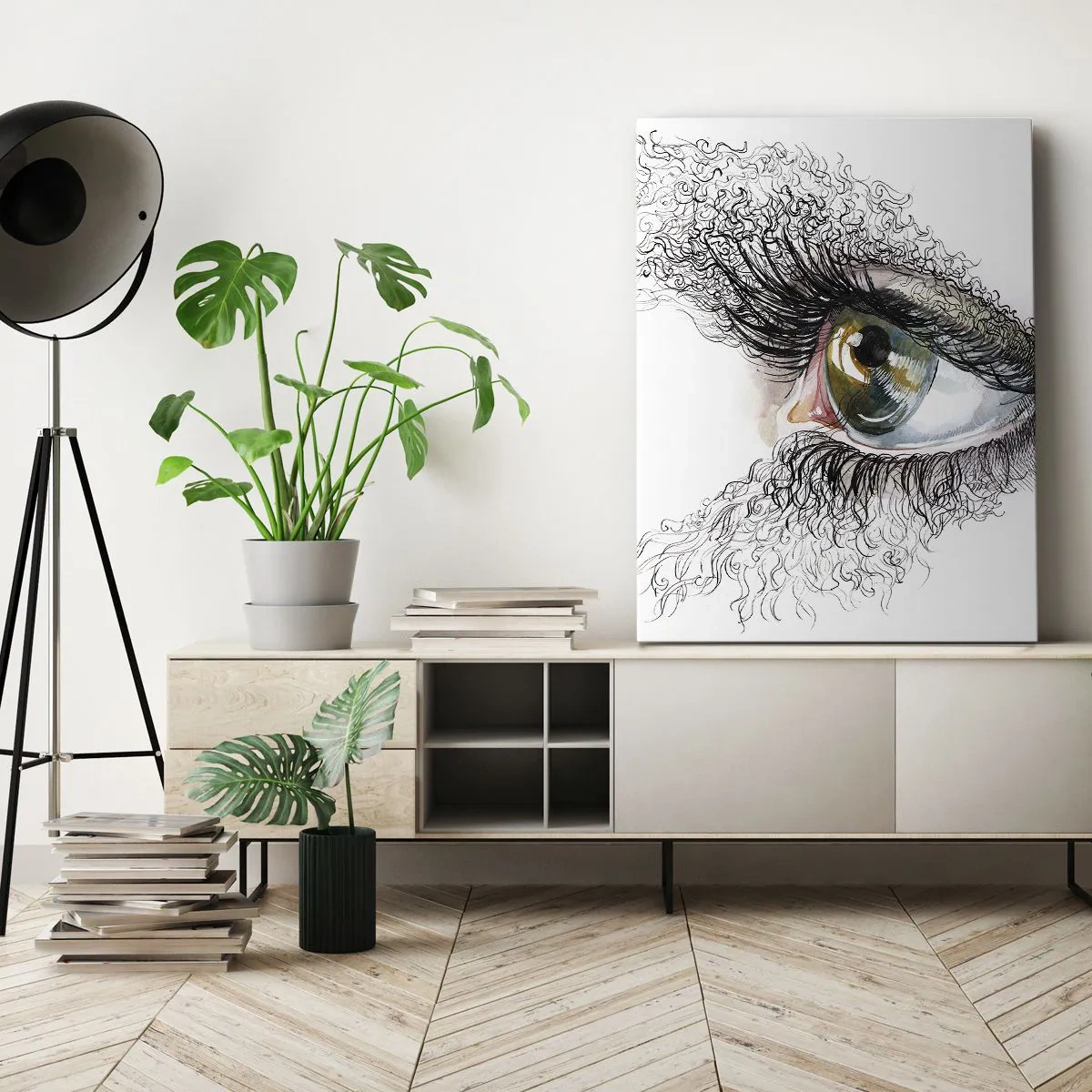 Quadro em tela - Olhe diretamente para a alma - 50x70 cm