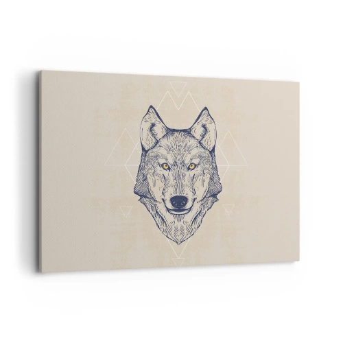 Quadro em tela - Alfa com um olhar penetrante - 100x70 cm