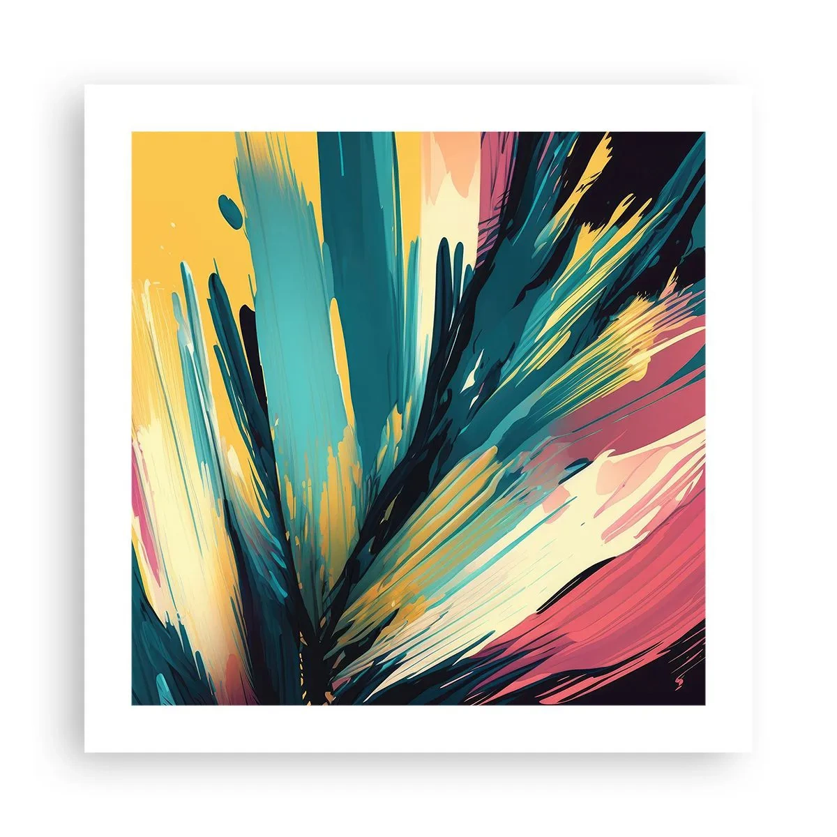 Pôster - Composição – uma explosão de alegria - 50x50 cm